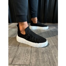 Sun&north Knack Yüksek Taban Günlük Ayakkabı 1025 Siyah (Beyaz Taban)