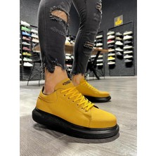 Sun&north Knack Yüksek Taban Günlük Ayakkabı 045 Sarı (Siyah Taban)