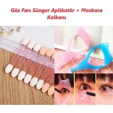 Sibela Beauty Göz Farı Makyaj Aplikatörü ve Maskara Kalkanı Makyaj Aplikatörleri