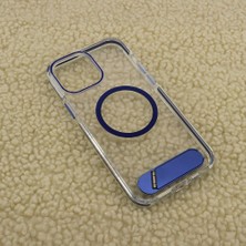 Iphone 14 Promax Uyumlu Enzo Standlı Lüks Magsafe Kılıf