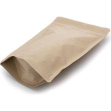 Packtory Kraft Aluminyum Kilitli Doypack Ambalaj 11 x 18,5 + 3,5 cm. 100 Gr. -1000 Adet