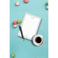 Kuşalr Tasarımlı Magnetli Kalem ve Magnetli Bloknot Yapraklı Buzdolabı Alışveriş Checklist 9.5X14.5 cm 50 Yaprak