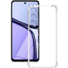 Caseworld Realme C65 Kapak Kamera Korumalı Airbag Antishock Köşe Korumalı Şeffaf Silikon Kılıf