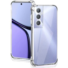 Caseworld Realme C65 Kapak Kamera Korumalı Airbag Antishock Köşe Korumalı Şeffaf Silikon Kılıf