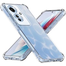 Caseworld Oppo Reno 11F Kapak Kamera Korumalı Airbag Antishock Köşe Korumalı Şeffaf Silikon Kılıf
