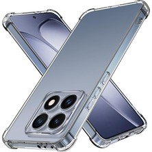 Caseart Xiaomi Mi 14T Kapak Kamera Korumalı Airbag Antishock Köşe Korumalı Şeffaf Silikon Kılıf