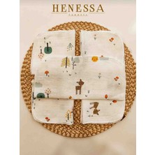 5'li Müslin Ağız ve Ter Silme Mendili 25×25