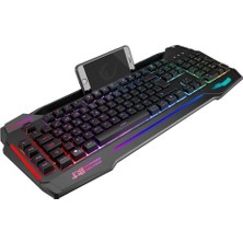 Rampage KB-R63 Stage Makrolu Klavye SMX-R63 Rgb Mouse + Mousepad 3lü Oyuncu Seti