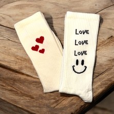 OMS OMSKalpli Love Çorap 2li Set