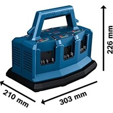 ile Uyumludur) 18V Aküler (Tüm Bosch Şarj Cihazı 18V6-80 Çoklu Professional Gal Yeni
