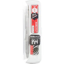 Office Graphx 3'lü Set Mekanik Kurşun Kalem Silgi Min Kurşun Gri 0.5 mm