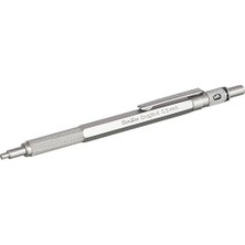 Office Graphx 3'lü Set Mekanik Kurşun Kalem Silgi Min Kurşun Gri 0.5 mm
