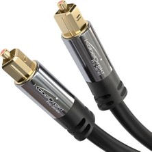 Kabeldirekt - Optik Kablo/toslink Kablosu - 2m (Toslink Optik Dijital Kablo-Toslink, Ses Çubuğu, Stereo Sistem, Ev Sineması, Xbox One ve Ps4'ü Bağlamak Için Ses Kablosu)