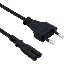 Store Ps3 / Ps4 / Ps5 / Xbox Series S-X Uyumlu Güç Kablosu 1.5 Metre 2pin Güç Kablosu Projeksiyon - Monitör - Tv Universal 2pin Güç Kablosu