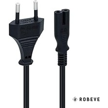 Store Ps3 / Ps4 / Ps5 / Xbox Series S-X Uyumlu Güç Kablosu 1.5 Metre 2pin Güç Kablosu Projeksiyon - Monitör - Tv Universal 2pin Güç Kablosu