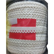 Dervis'İN Çamaşır Lastiği Dantelli 1  cm  75 Metre 1 Top Beyaz 2. Model