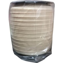 Çamaşır Lastiği Düz 1 cm  1 Metre Krem