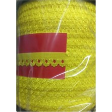 Çamaşır Lastiği Dantelli 1 cm 75 Metre 1 Top Sarı