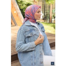Meryem Store Kar Yıkama Omuz Taş Detay Kot Ceket