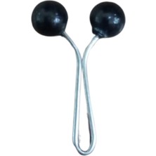 Dervis'İN Eşarp Klipsi Top Model Düz Siyah 1 Adet