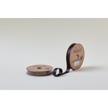 Biyelli Saten Katlı 023 Koyu Kahve 2 cm 25 Metre %100 Polyester