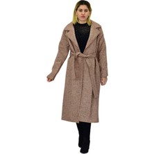 Baglan Kadın Pıtırcık Uzun Kaşe Kaban BGL-ST04120