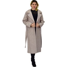 Baglan Kadın Pıtırcık Uzun Kaşe Kaban BGL-ST04120