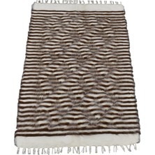 Kilim Antik El Dokuma Yün Çizgili Tiftik Siirt Battaniyesi 0004 - Yeni - Çok Renkli