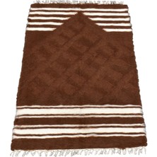 Kilim Antik El Dokuma Yün Namazlık Seccade Tiftik Siirt Battaniyesi 0015 - Yeni - Kahverengi