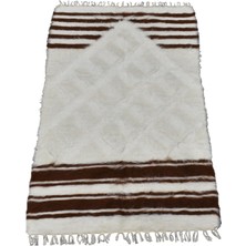 Kilim Antik El Dokuma Yün Namazlık Seccade Tiftik Siirt Battaniyesi 0009 - Yeni - Beyaz