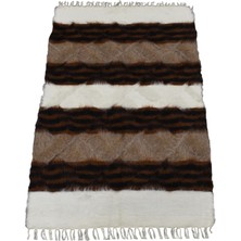 Kilim Antik El Dokuma Yün Çizgili Tiftik Siirt Battaniyesi 0006 - Yeni - Çok Renkli