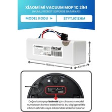 Electroll Xiaomi Mi Vacuum Mop 1c 2in1 Uyumlu Batarya (ORJİNAL KAPASİTE) 2600mah Robot Süpürge Pil Stytj01zhm