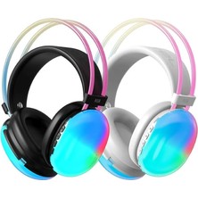 Brijo Işıklı Kulaklık bluetooth Kafaüstü Kulaklık oyuncu Kulaklık Müzik  Kulaklık Rgb Işıklı Ambians