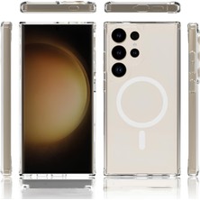 Şeffaf Mika Sararmaz Magsafe Kılıf Galaxy S24 Ultra