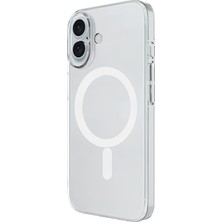 iPhone 16 Şeffaf Mika Sararmaz Magsafe Kılıf