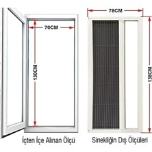 Akpen Akordiyon Double Pileli  Pencere Sineklik Antrasit MAX.150 X 150 cm ye kadar İSTEDİĞİNİZ ÖLÇÜYÜ VEREBİLİRSİNİZ