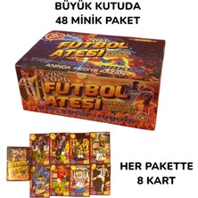 Futbol Ateşi Golden League Legends Büyük Kutulu 48 Paketli Futbol Oyun Kartları Toplam 384 Kart