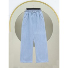 Mac Moda Beli Lastikli Cepli Bol Paça Kot Pantolon