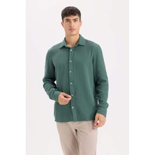 DeFacto Regular Fit %100 Pamuk Müslin Gömlek W7832AZ25SP