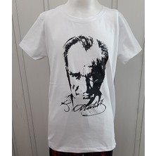 Meleğim Atatürk ve Türk Bayrağı Baskılı Kız ve Erkek Çocuk T-Shirt 3'lü Paket