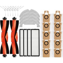 Ruosui Xiaomi Robot Vacuum X10 Robot Vacuum Cleaner Parçaları Ana Yan Fırça Hepa Filtre Paspas Bezi Toz Torbası Aksesuarları (Yurt Dışından)