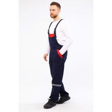 Bahçıvan Tulumu 16/12 Lacivert Gabardin Askılı Iş Tulumu