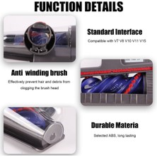 Dyson V7 V8 V10 V11 V15 Elektrikli Süpürge Ataşmanları Için Anti-Tangle Mini Motorlu Fırça Başlığı Kanepeler Yataklar Araba Koltukları Için Mite Fırçası (Yurt Dışından)