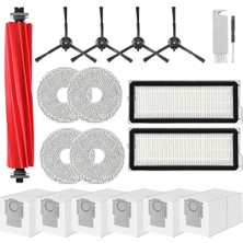 Hbemirror Roborock Q Revo Pro, Q Revo Maxv, Q Revo S Elektrikli Süpürge Aksesuarları Ana Fırça Hepa Filtreler Toz Torbaları Mendiller (Yurt Dışından)