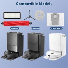 Hbemirror Roborock Q Revo Pro, Q Revo Maxv, Q Revo S Elektrikli Süpürge Aksesuarları Ana Fırça Hepa Filtreler Toz Torbaları Mendiller (Yurt Dışından)