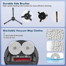 Hbemirror Roborock Q Revo Pro, Q Revo Maxv, Q Revo S Elektrikli Süpürge Aksesuarları Ana Fırça Hepa Filtreler Toz Torbaları Mendiller (Yurt Dışından)