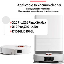 Xiaomi X20 Max, X20 Pro, X20 Plus, X20+, X10 Plus Robot Süpürge Parçaları Ana Yan Fırça Hepa Filtre Paspas Bezi Toz Torbaları (Yurt Dışından)