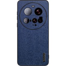 LR Joyful Xiaomi 15 Ultra Ahşap Doku Pu Deri Kaplamalı Pc Tpu Telefon Kapağı (Yurt Dışından)