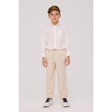 Nebbati Bg Store Erkek Çocuk Ekru Pantolon