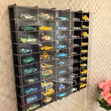 Good Sign Pleksi Kapaklı 1/64 Ölçek 50ARAÇ Hotwheels Matchbox Metal Araç Uyumlu Model Oyuncak Araba Rafı
